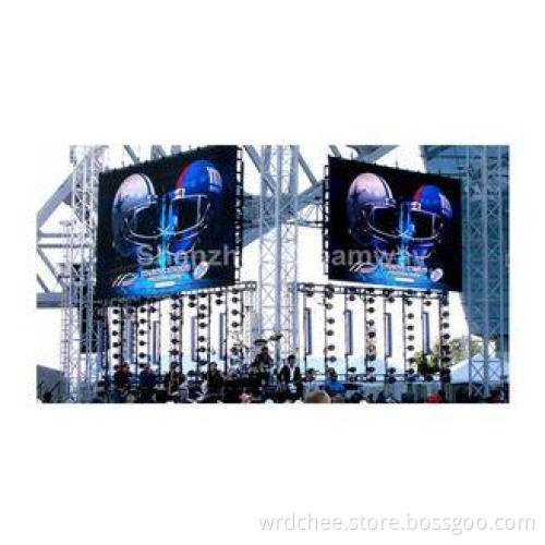 7500 CD PH10 Outdoor LED Display Screen Rental Video proces
